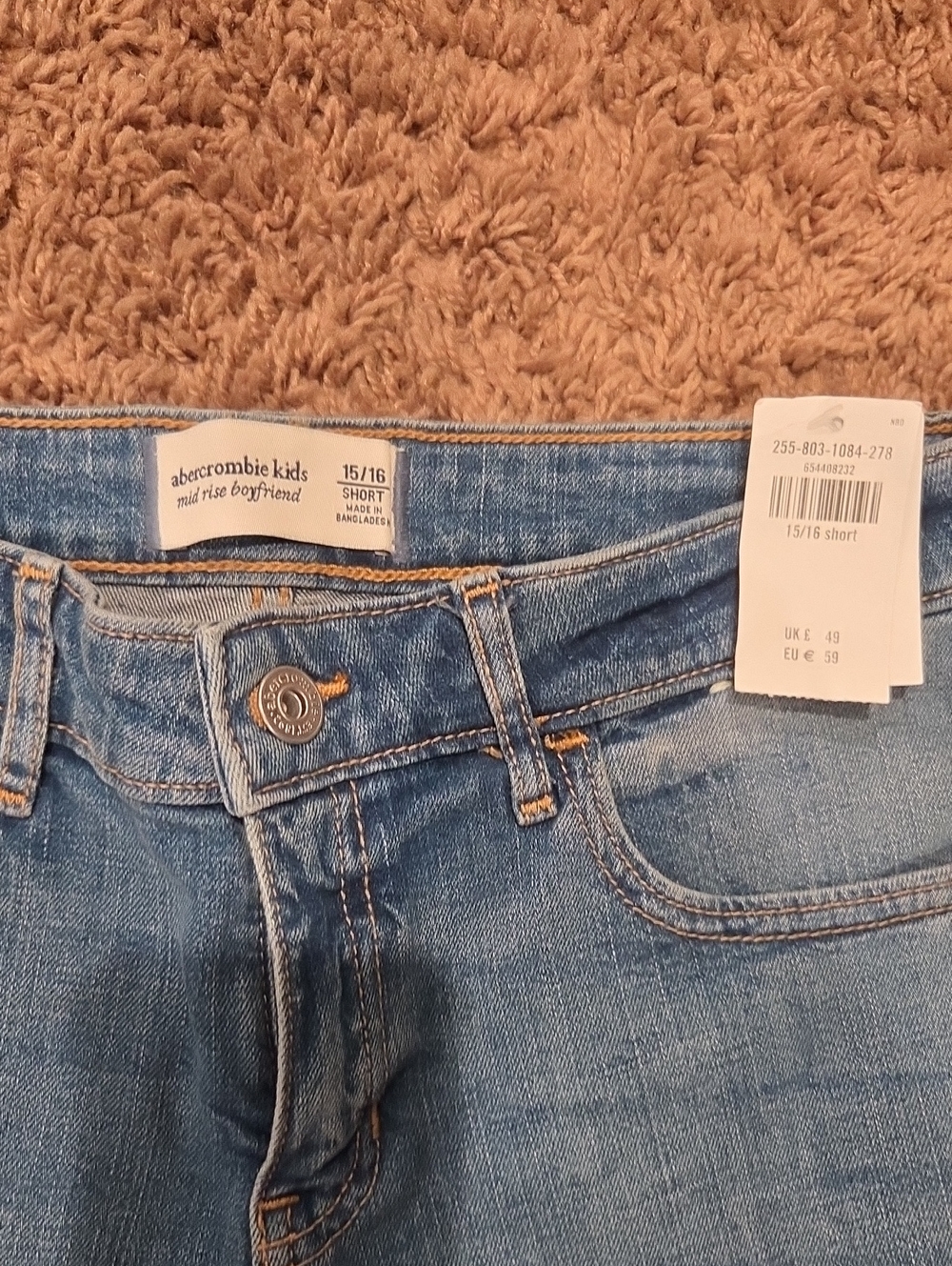 abercrombie kids light blue relaxed boyfriend jeans